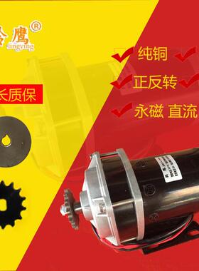 电动车永磁电机 改装三轮车有刷电机24V36V48V500W800W三鑫达配件