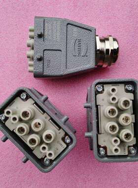 HARTING连接器09380082701母头HAN-K4/4-F风电变桨滑环真空泵器