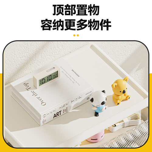 桌面收纳盒抽屉式置物架书桌文具杂物多层透明储物柜收纳箱整理箱