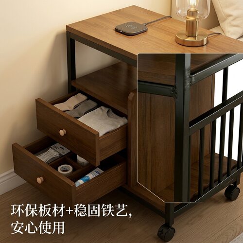 茶几边几意式轻奢边桌简约现代侧边柜小户型客厅家用小圆桌子