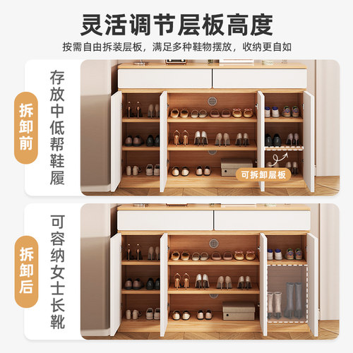 鞋柜门口一体柜大容量鞋架隔断置物柜阳台储物柜收纳柜入户玄关柜
