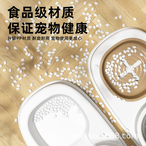 大容量自动饮水喂食器猫狗碗分体式宠物食盆宠物用品直销现货