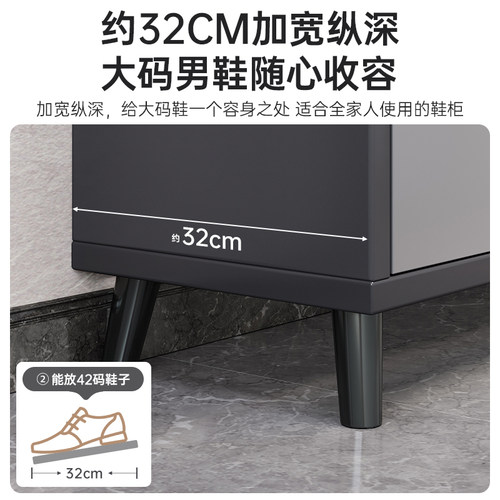 鞋柜家用门口隔断置物柜大容量鞋架储物柜阳台储物柜子入户玄关柜