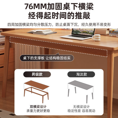 电脑桌台式成人家用书桌简约现代办公桌椅组合卧室学生写字台桌子