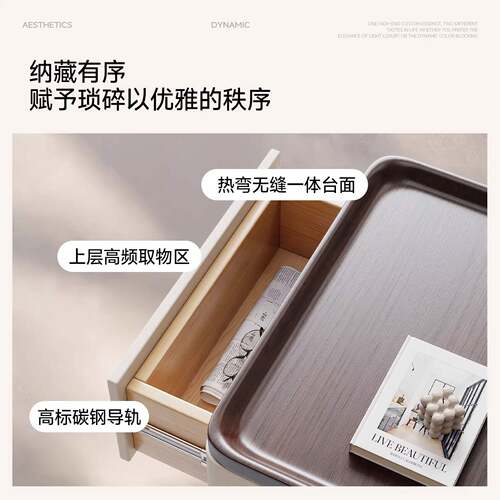 2026热卖全床头柜轻奢高级感家用卧室小型意式极简床边收纳柜
