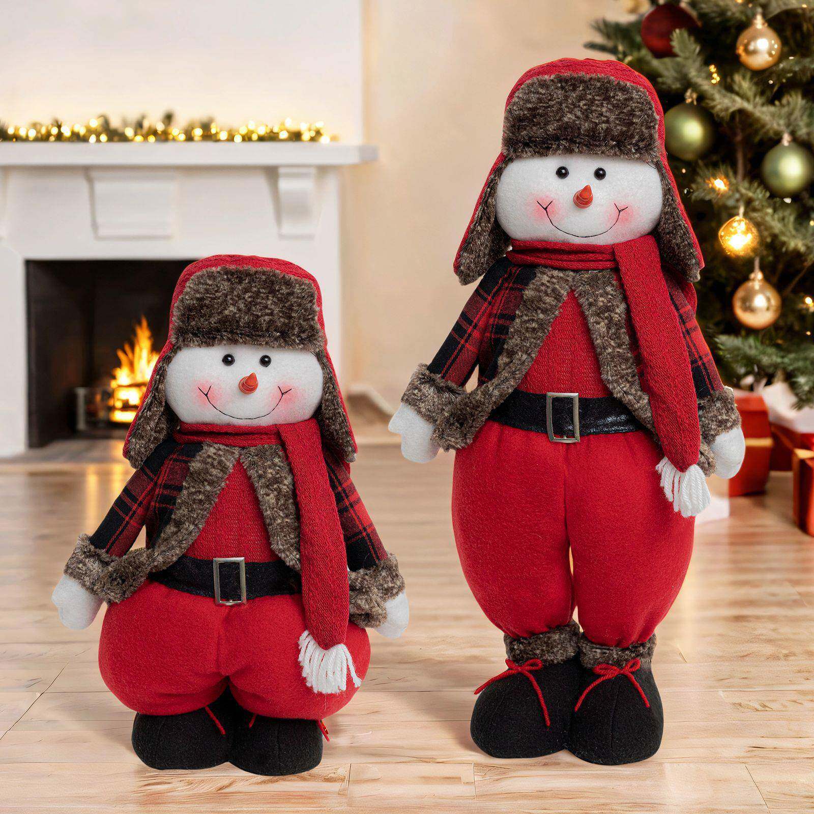 Раздвижной снеговикна Рождество