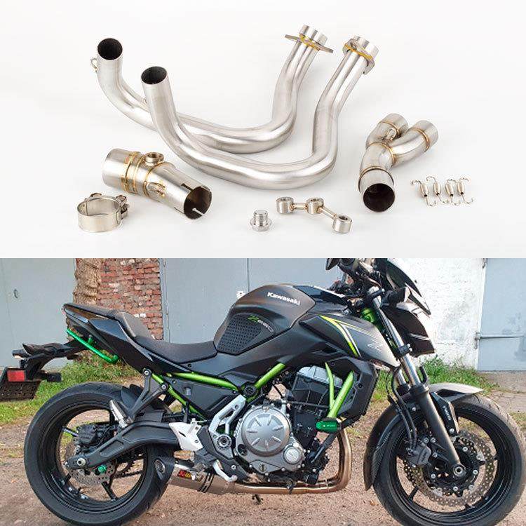 摩托改装排气管ER6N跑车消声器 ER6N前段ER6F NINJA650R 12-16年
