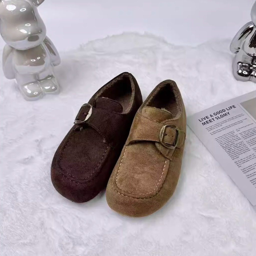 休闲鞋女2025年新款软底加绒时尚百搭舒适轻便复古休闲厚底乐福鞋,女鞋,勃肯鞋/软木鞋,淘宝优惠券,粉丝福利购,淘宝优惠卷