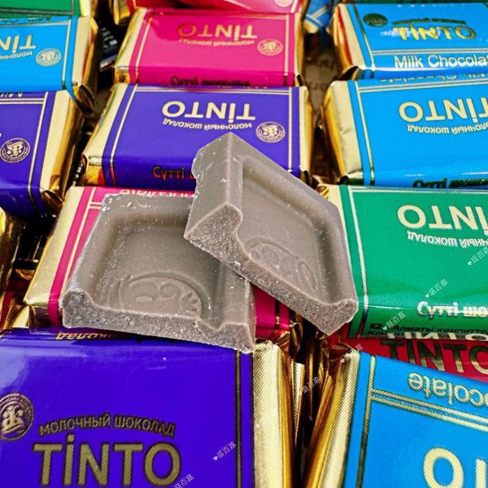 哈萨克斯坦巧克力原装进口纯可可脂散装巧克力糖果喜糖包装随机发