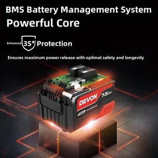 新款 大有20V锂电池7.5安大容量5401配套5733电池2908锂电池长续航