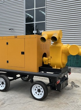 防汛排涝泵车大型柴油机抽水泵500/800/1000立方市政移动排水泵车