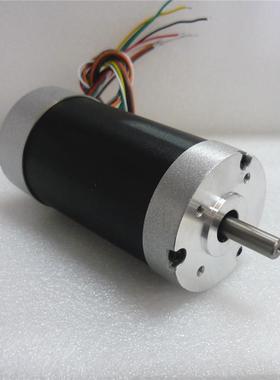 12V-48V 2000-8000到Φ8圆轴57mm外径114mm长直流无刷电机57Bl04
