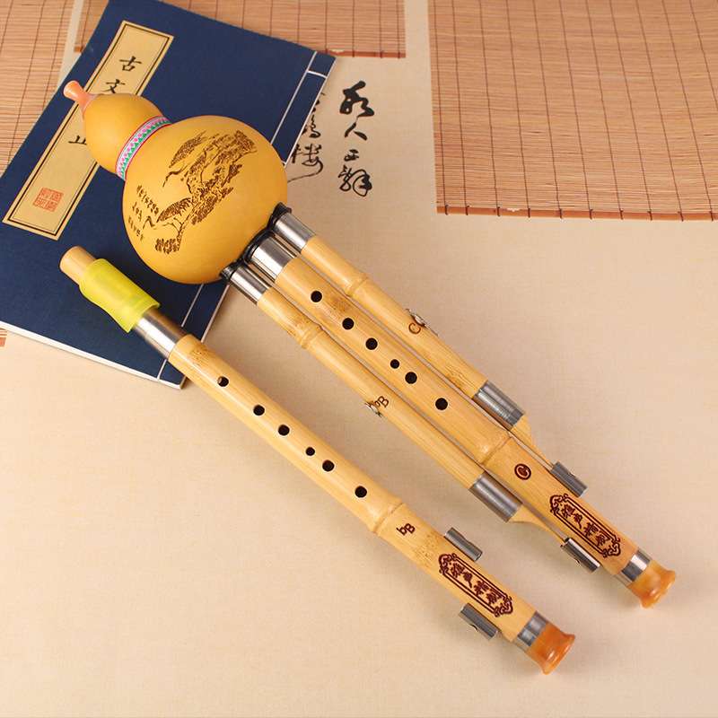 金丝楠竹双调葫芦丝C降B调葫芦丝学生初学演奏葫芦丝可拆卸乐器