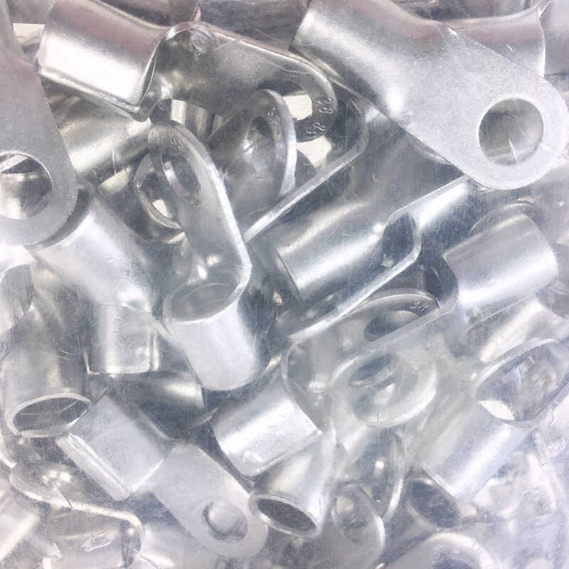 RNB38-8 冷压圆形O型裸端头紫铜焊口接线端子200只