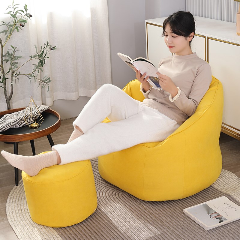 科技布EPP懒人沙发豆袋榻榻米小户型客K厅阳台地上可躺可睡休闲椅