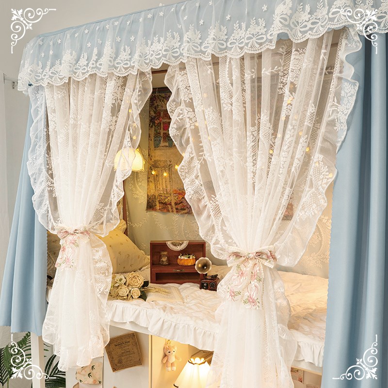 u型轨道强遮光床帘l 学生宿舍上铺遮挡上下铺滑轨蚊帐窗帘2025新