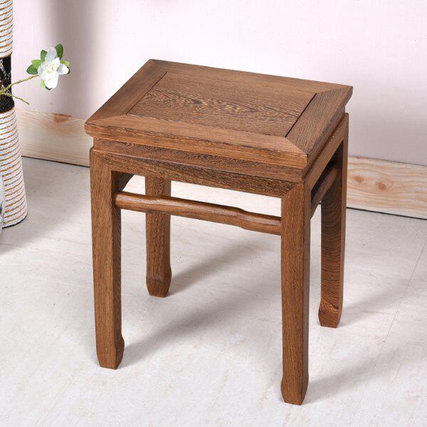鸡翅木小方凳家用红木茶桌凳子中式实木矮凳沙发凳原木板凳梳妆凳