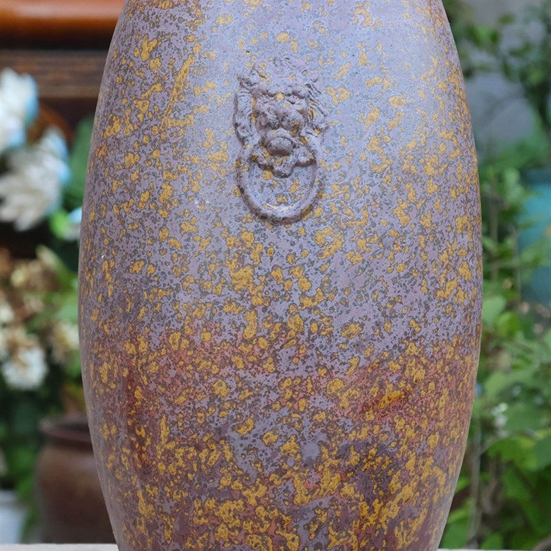 多肉花盆陶瓷g九重葛九尾狐特别大直径高桩植物粗陶创意覆古绿色