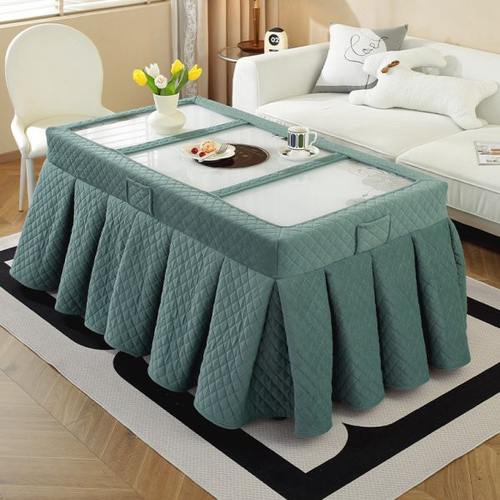 烤火桌罩套冬季长方形加厚加绒烤火被电炉罩套新款取暖茶几桌布套