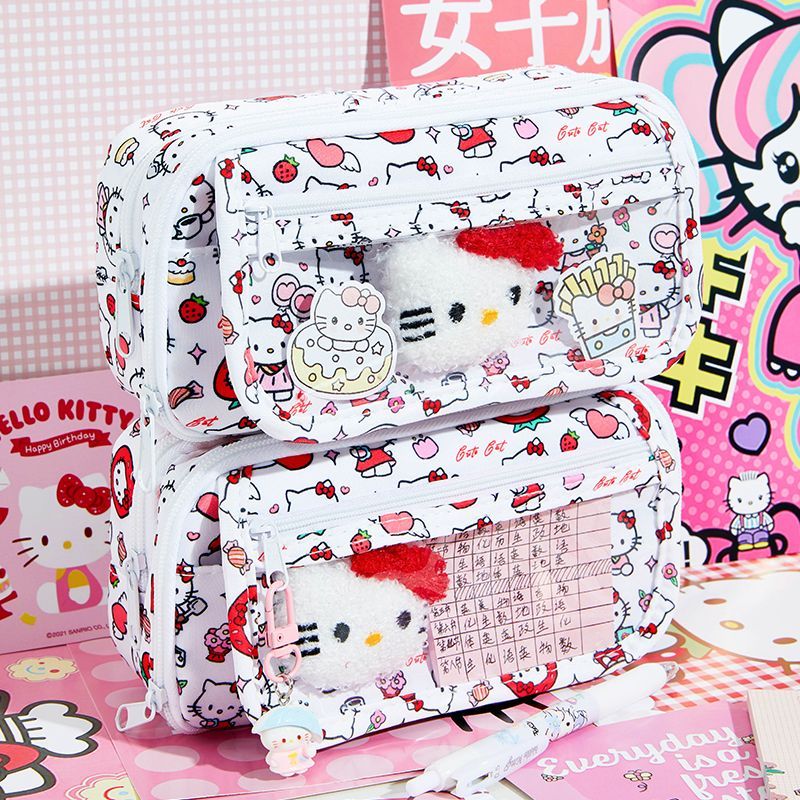 痛包笔袋ins学生2025新款透明文具盒高颜值大容量铅笔盒