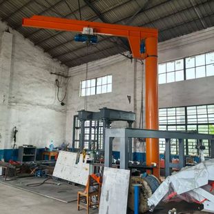 立柱式 悬臂电动360旋转摇臂手动小型单臂墙壁起重机独臂吊机