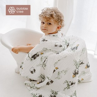 【六层纯棉纱布浴巾】bubbletree新生婴幼儿超软全棉儿童吸水浴巾