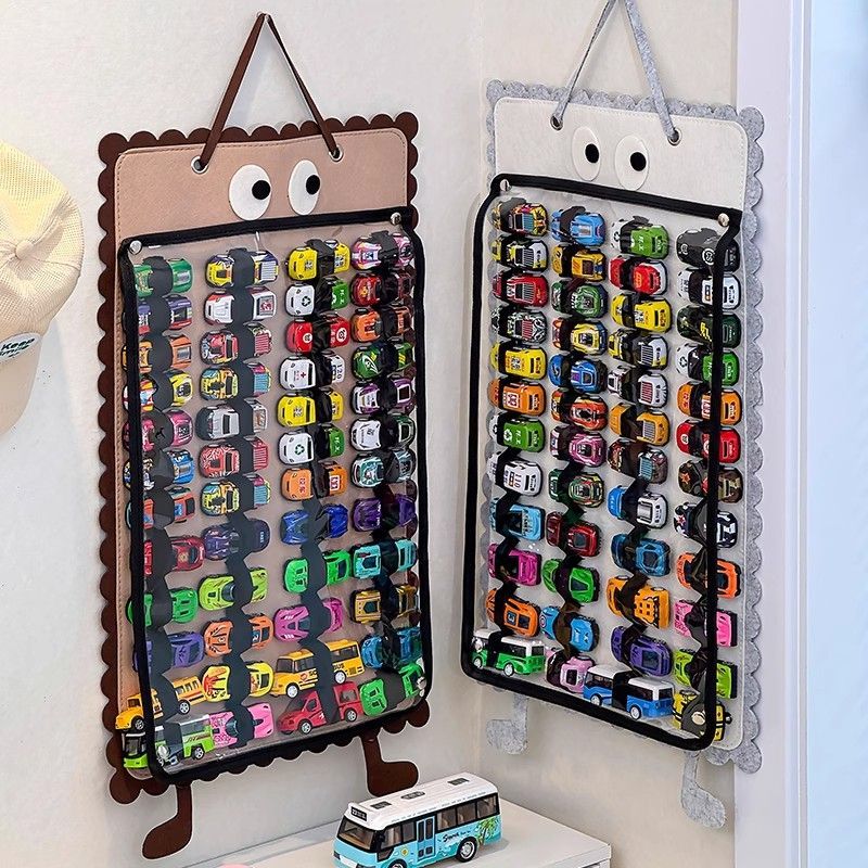 玩具汽车收纳包墙上小神器壁挂儿童风火轮多美卡合金模型车展示挂
