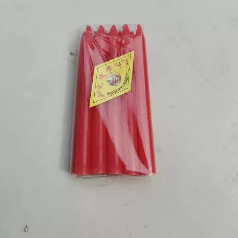 红蜡烛家用照明停电应急防灾蜡烛白色焟烛无烟无味烛腊烛台红腊烛