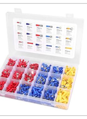 爆款直销冷压端子预绝缘端子1200pcs组合套装