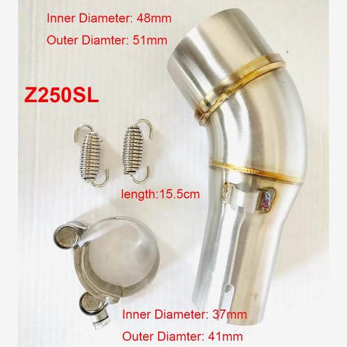 适用Z250SL中段改装排气管Z250SL