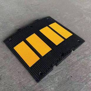 出口欧型减速带高档缓坡过道小区城市路口减速带加厚橡胶减速带