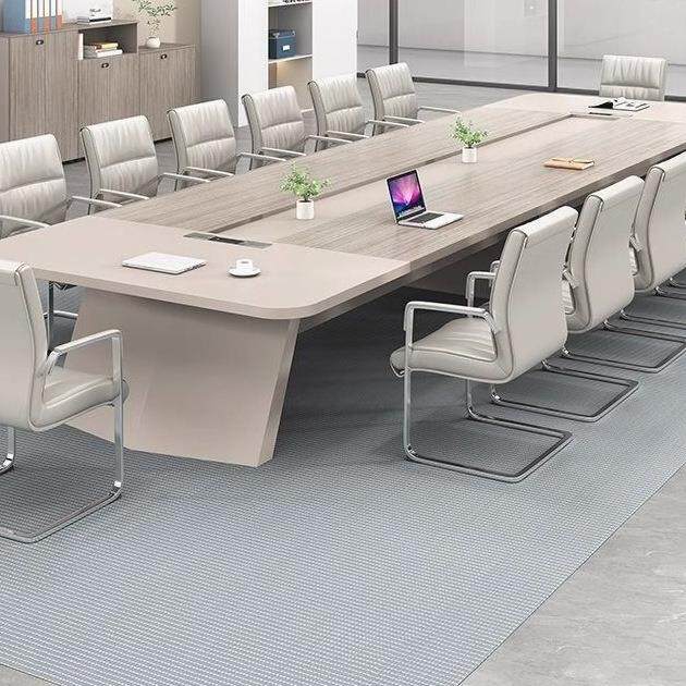 办公家具的会议桌长桌简约现代接待桌椅组合大型洽谈培训桌长条桌