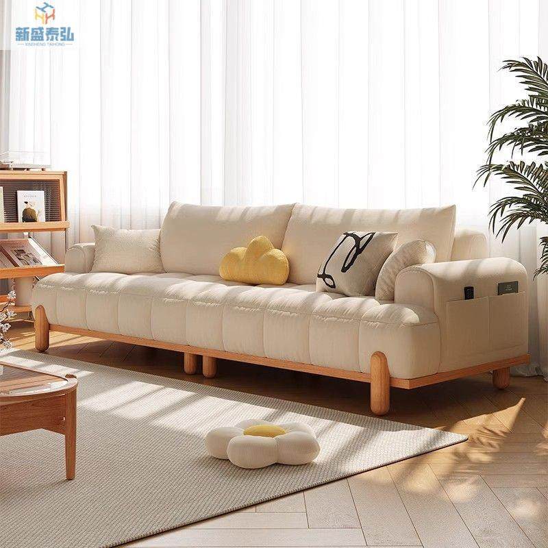 网红棉花糖泡芙布艺沙发轻奢日式奶油风云朵原木风小户型客厅沙发,特色手工艺,其他特色工艺品,淘宝优惠券,粉丝福利购,淘宝优惠卷