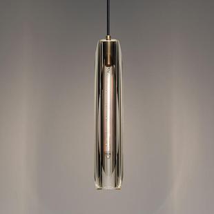 全铜后现代美式 卧室灯样板房吧台床头吊灯 水晶郁金香吊灯个性