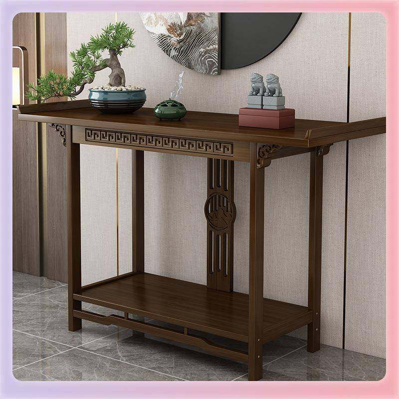 W9YX供桌佛台家用中式实木供台神台佛桌条案供桌香案供奉菩萨