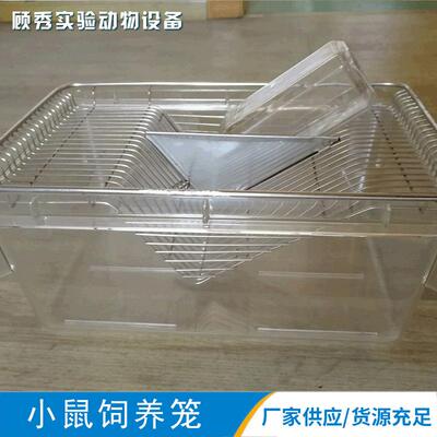 CP3小鼠饲养笼透明材质实验笼白鼠饲养笼实验室动物笼具