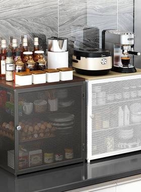 厨房多功能置物架小型放碗柜家用碗碟碗盘收纳架沥水碗柜碗架台式