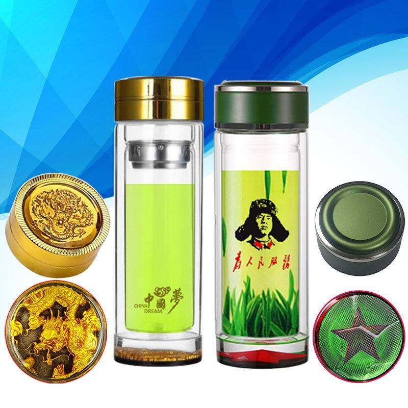 双层加厚玻璃杯水晶杯防烫隔热水杯口杯办公杯茶水分离杯泡茶杯子,餐饮具,玻璃杯,淘宝优惠券,粉丝福利购,淘宝优惠卷