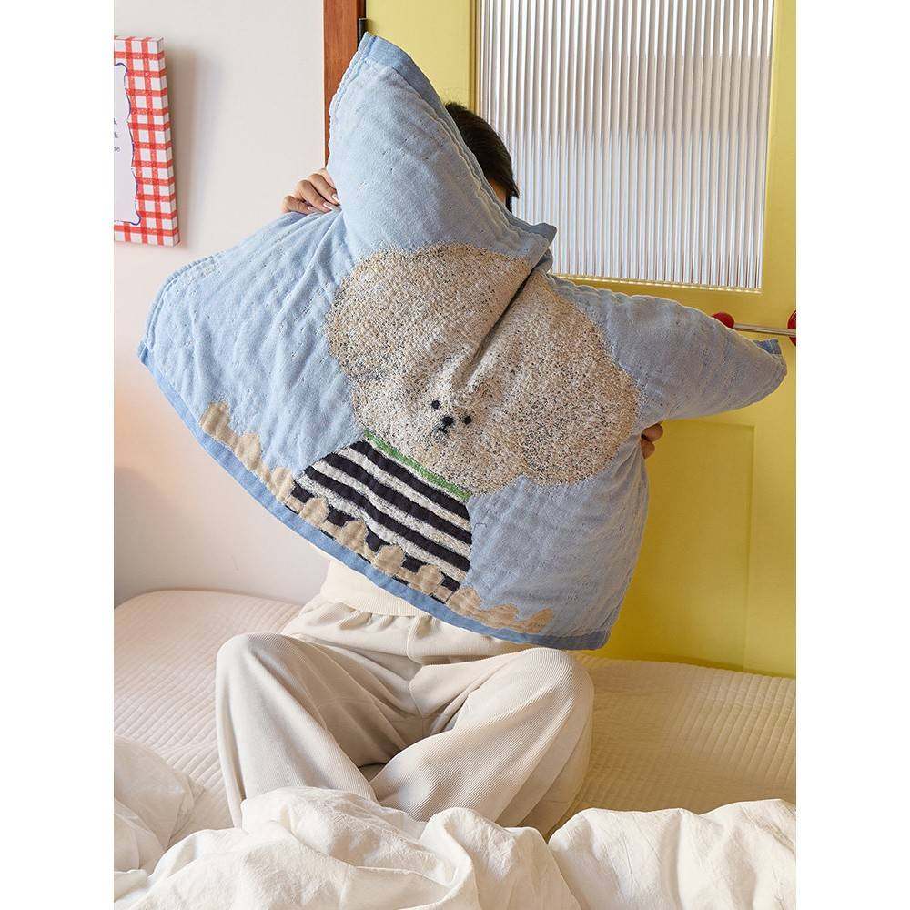 京桥纯棉纱布枕套卡通可爱纯棉家用软透气吸汗防头油枕套,床上用品,枕巾,淘宝优惠券,粉丝福利购,淘宝优惠卷