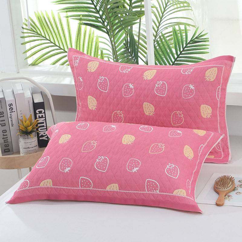 新款纱布棉枕巾一对装52*78成人家用吸汗加大加厚学生宿舍枕头巾,床上用品,枕巾,淘宝优惠券,粉丝福利购,淘宝优惠卷