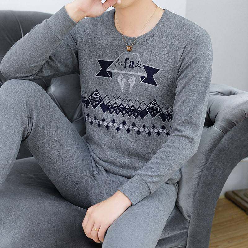 罗丽丝纯棉秋衣秋裤套装男士秋冬季全棉保暖内衣中老年打底衫提花,女士内衣/男士内衣/家居服,保暖套装,淘宝优惠券,粉丝福利购,淘宝优惠卷