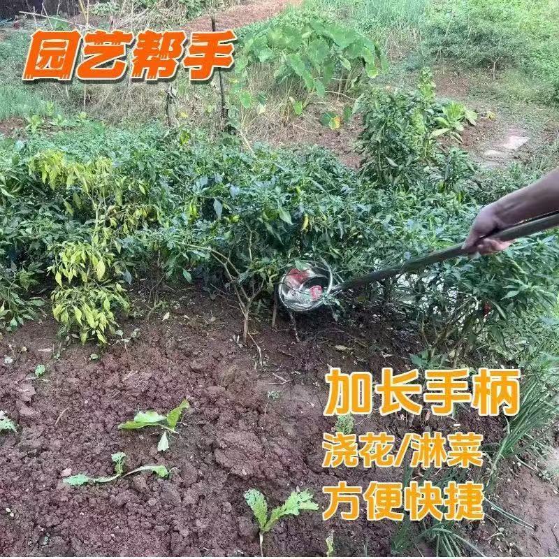 水瓢浇地长柄粪瓢加厚加固不锈钢农用化粪池家用粪勺老式浇水灌溉图片