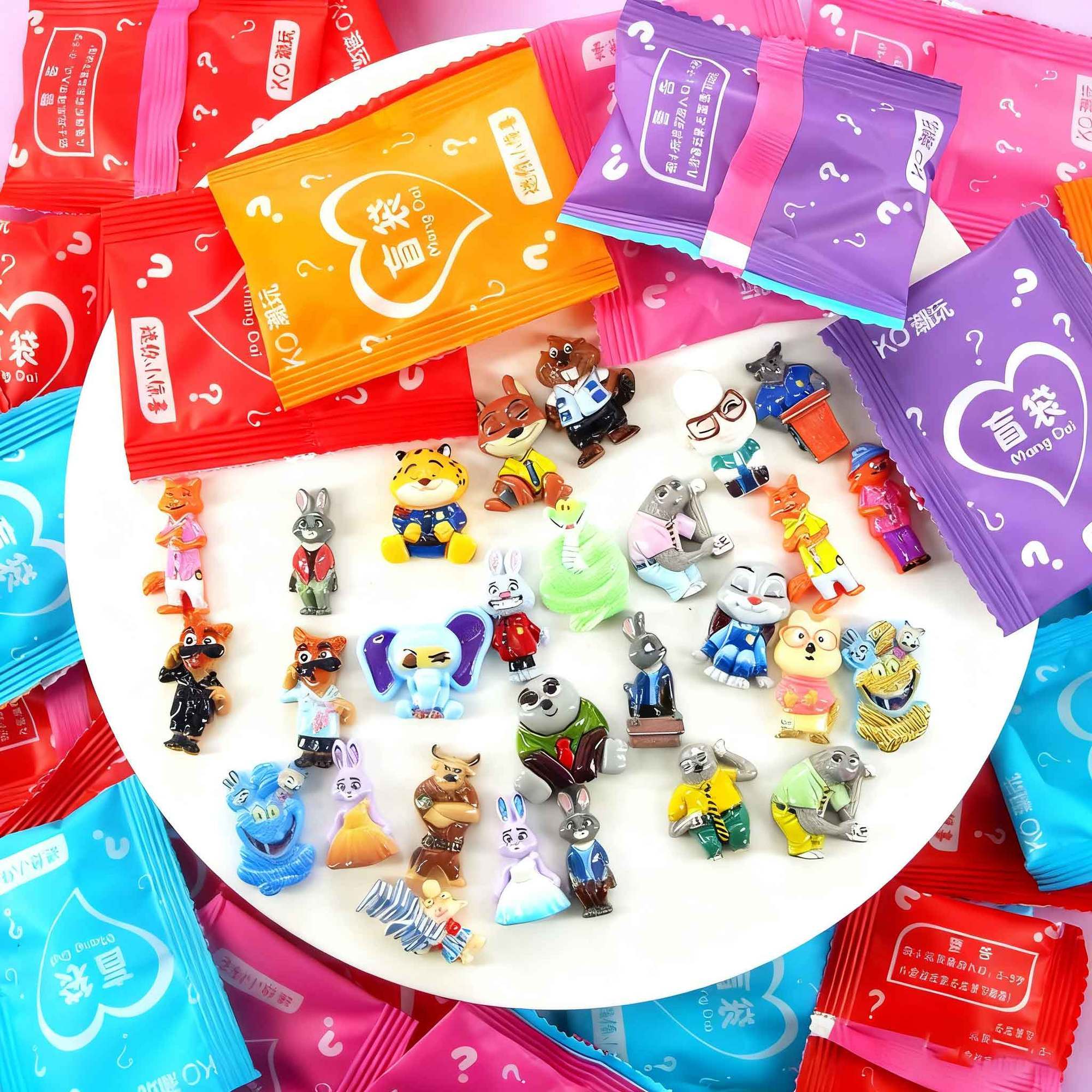 疯狂动物城盲袋拆拆乐儿童生日礼物小学生学校摆摊豪华盲袋拆拆乐