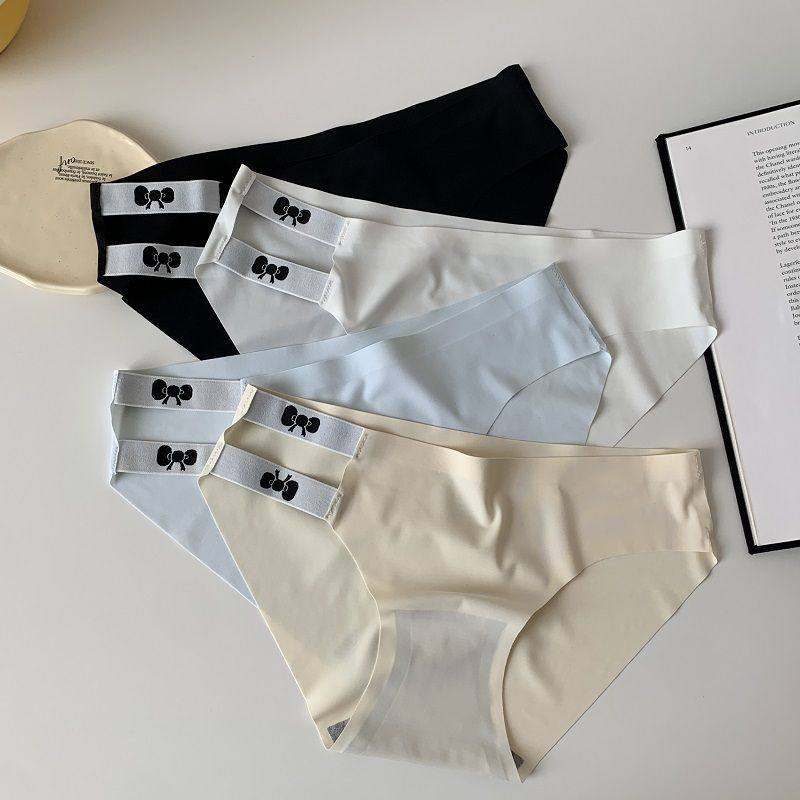无痕内裤女士纯棉抗菌裆瑜伽薄款性感新款女生细带镂空三角裤ins