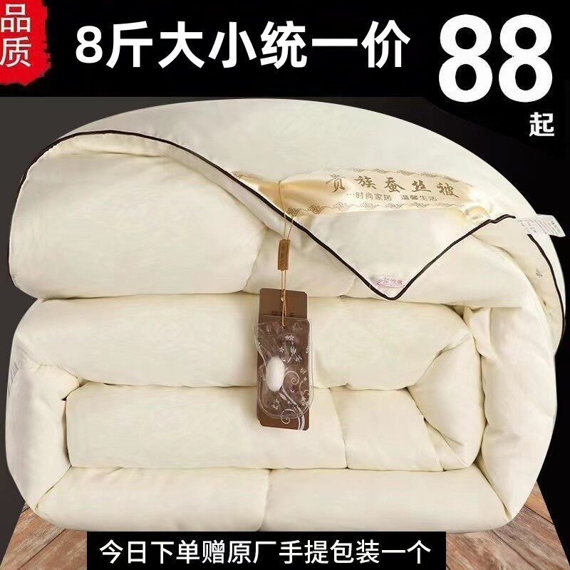 桐乡手工桑丝棉被冬被被芯夏凉被加厚保暖结婚被子空调被丝棉被