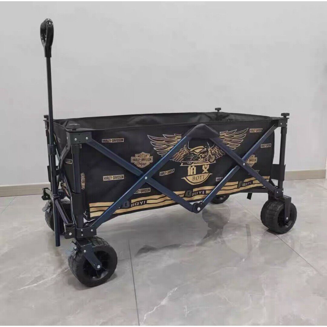 伯义正品拉车钓鱼拉车户外收纳车手拉车露营车户外可折叠大容量