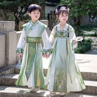 汉服男童2025新款女童儿童古装国学夏季古风帅气唐装演出服春夏款