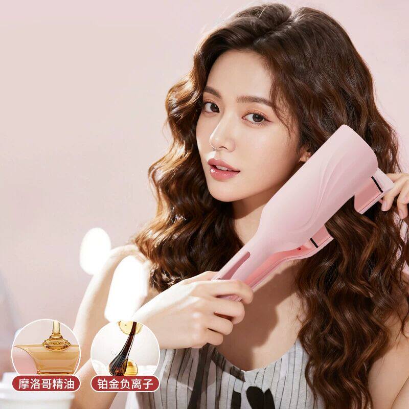 蛋卷卷发棒30mm水波纹羊毛卷懒人大波浪神器蓬松夹板深V卷发棒