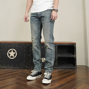 SEVENTH/第七路【修身直筒】13.5OZ微弹高端水洗时尚百搭软牛仔裤