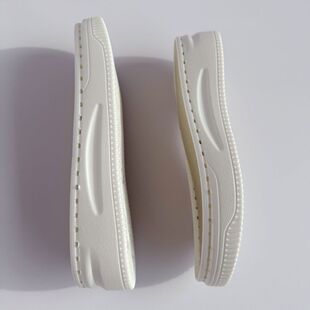 自己上线鞋底新款手工PU小高台底 手工牛筋底勾冰条线粗线鞋底 内